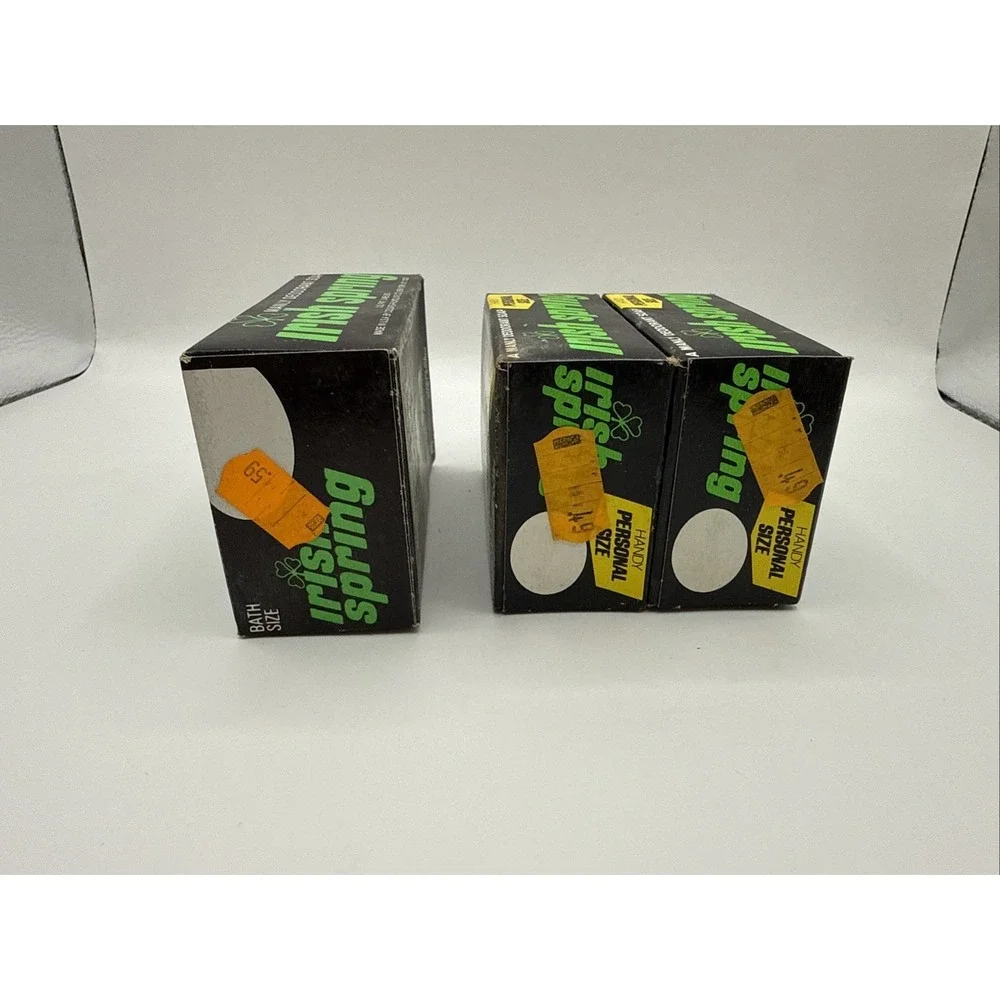 3‎ Bars of Vintage 1970's Collectible Irish Spring Deodorant Soap 5oz & 3.5oz